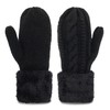 Eohak Winter Warm Mittens for Women - Knit Gloves Soft