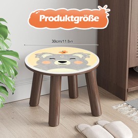 Yibang 2 Pieces Round Seat Cushion Chair Set Cartoon Animal Floor Cushion Seat Cushion Children's Room Chair Cushion Seat Cushion Round 30 x 30 cm Soft Seat Cushion Felt Round Children's Cushion