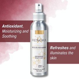 Renora | Multi-Vitamins Mist, Antioxidant Facial Beauty Mist | Moisturises, Soothes, Rejuvenates and Revitalises | Refreshes and Brightens | Paraben Free | Natural Minerals and Vitamins 100 ml