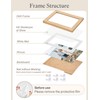 HOUSE DAY 6x4 Photo Frame, Oak Wood Picture Frames Tabletop