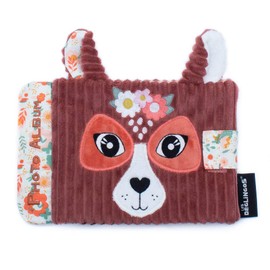Les Déglingos - Melimelos la Biche Baby Photo Album - 10 Sleeves 10 x 15 cm - Ideal for Crib - Baby Care - Recycled Filling - Terracotta