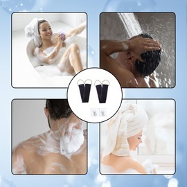 ZcrPrn 2PCS Back Scrubber, Back Exfoliator, Double-Sided Back Washer for Bath with Handles, Back Scrubbers for Use in Shower Scrub Your Body Deeply for Men & Women