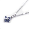 [You and My Jewelry Box] SV925 Natural Sapphire Clover Petite