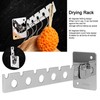 304 Stainless Steel 6‑Hole Wall‑Mounted Drying Rack Folding Clothes Organizer