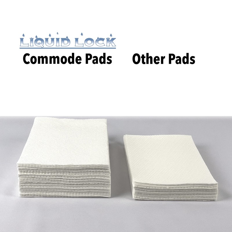 Super Absorbent Commode Pads for Bedside Commodes, Bedpans and Potty