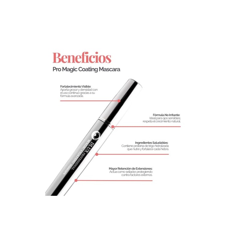 Dlux Professional - Dlux Pro Magic Coating Mascara; Sellador y