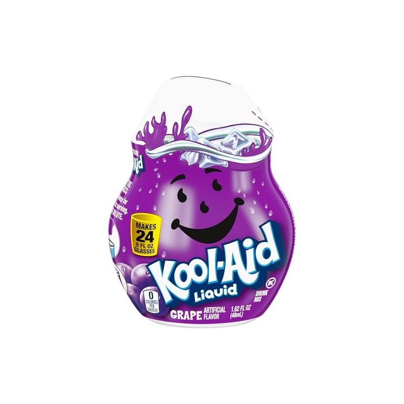 Kool-Aid Liquid Drink Mix Variety Pack, 2 Grape, 2 Orange,