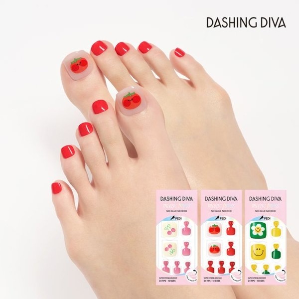 Dessing Diva Magic Press Joy Sunshine Pedi 3 types /