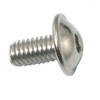 PZRT 25pcs Stainless Steel 304 Round Head Screws Hexagon HEX