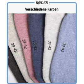 RØDER 2 Pairs of Stopper Socks for Men and Women, Yoga Socks, Non-Slip Socks, ABS Socks, House Socks with Nubs, Stopper Socks for Men, Jeans Blue/Light Blue