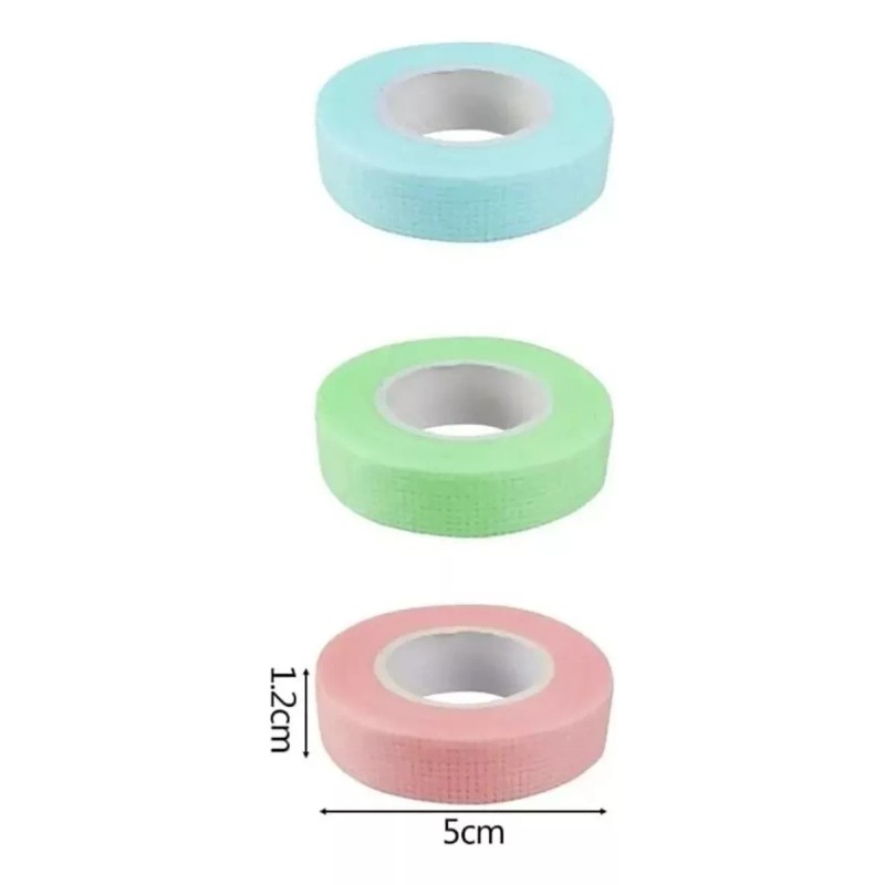 Unic 3 Cintas Extensión Pestañas Micropore Papel Cinta Maquillaje