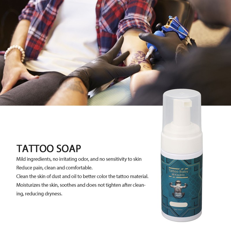 2Pcs Tattoo Cleansing Soap Moisturizing Soothing Mild Tattoo Soap for