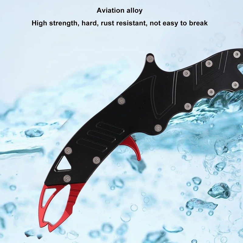 Fish Gripper Alloy Multifunctional Rustproof One Hand Operation Fish Lip