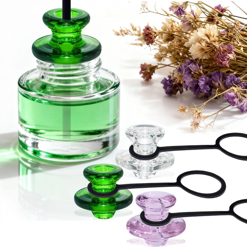 3Pcs Adjustable Glass Diffuser Covers, Dazzling Mixed Color Vent Caps