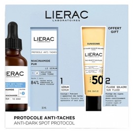 Lierac Protocole Sérum Anti-Spots Niacinamide Pur 30 ml + Sunissime Le Fluide Velouté Solaire Visage SPF50+ 25 ml Offert