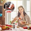 Romooa Set of 2 Plastic Salt and Pepper Shakers with