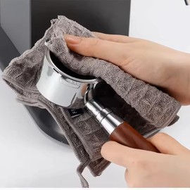 Barista Towel 4 Pack (12"x12"), Microfiber Cleaning Towels for Espresso Machine, Countertops Essential Coffee Bar Accessories, Waffle Weave Microfiber Cleaning Cloth for Pub