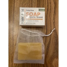 Poleview Kojic Acid Tumeric Scent Natural Skin Brightening Soap Bar BRAND NEW
