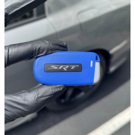 Dodge BLUE DODGE SRT CHARGER CHALLENGER JEEP HELLCAT KEY FOB WITH LOGO(SHELL ONLY!!!)