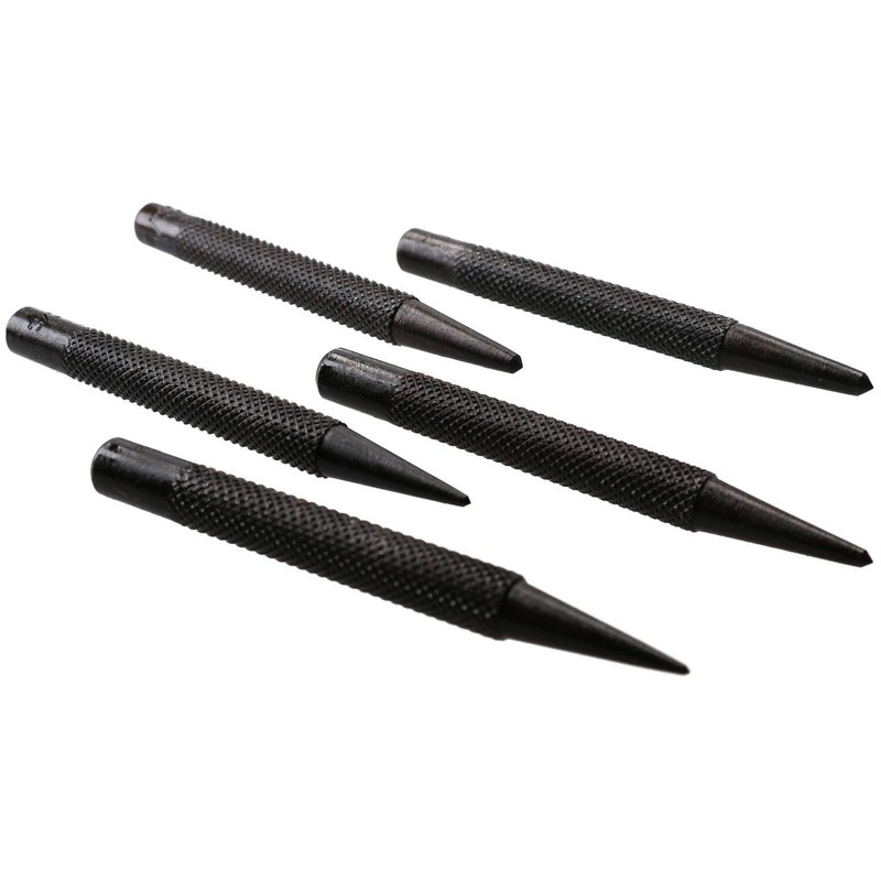 5pc Steel Centre Punch Metal Nail Brads Dot Starter Marking