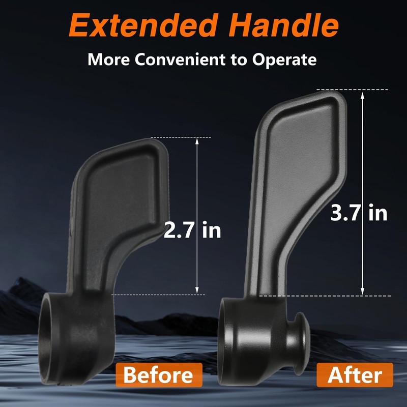 LQYLMY Upgraded Aluminum Sliding Door Interior Handle, Long Handle &