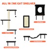 NUNU LAB Wall Mounted Cat Furniture, 5 Pcs Cat Wall