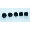 M6-10mm 20 PCS Black Plastic Dome Hex Head Bolt Nut