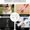 24Pcs Heart Carabiner Clasp for Keys Heart Keychain Clip Hook