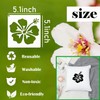 Hibiscus Leaf Stencils Flower Paint Stencil Tropical Leaves Palm Tree