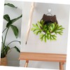 CIYODO 1Pc Hanging Plants Board Durable Wooden Wall Planter for
