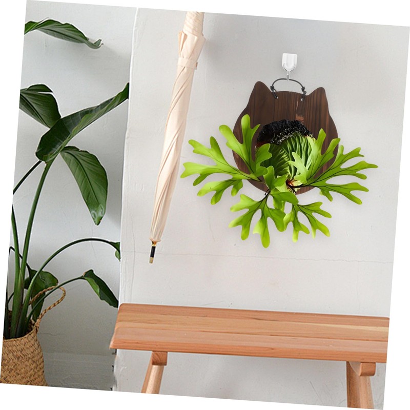 CIYODO 1Pc Hanging Plants Board Durable Wooden Wall Planter for
