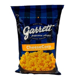 Garrett Popcorn CheeseCorn, 5oz, 1 Bag,​ Cheese Gourmet Popcorn, Gluten Free, Salty Snack, Popped Popcorn Bags