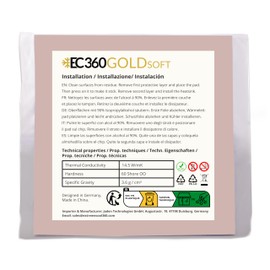 EC360® Gold Soft 14.5W/mK Thermal Pad 50 x 50 x 2.0 mm Soft