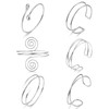 Tressora Boho Coil Arm Cuff Set - Adjustable Minimalist Bangles