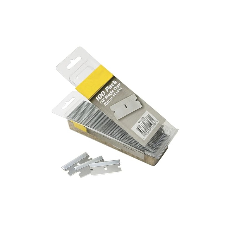 Edward Tools 100 Pack of Single Edge Razor Blades -