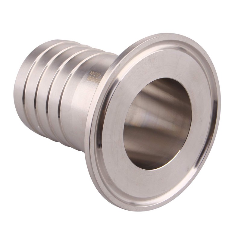 DERNORD 2" Tri Clamp to 1.5" Hose Barbed Adapter SUS304