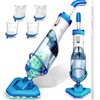 Lanchez Cordless Handheld Pool Vacuum for Above Ground Pool Telescopic