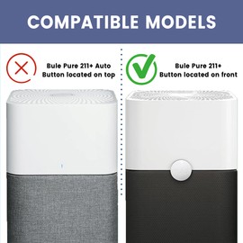 （2 Pack）211+ Replacement Filter Compatible with Blue Pure 211+ Air Purifier,2-in-1 H13 True Filter with Activated Carbon Filter(Non-Auto)
