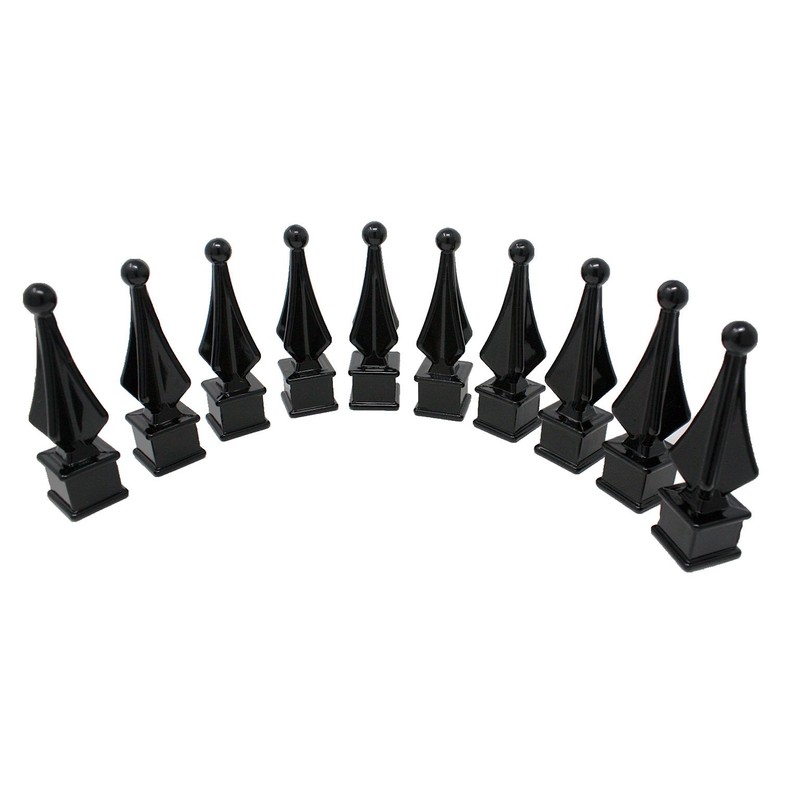 Address America Fence Finials Four Sided Spire Finial - Aluminum