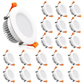 2 Inch LED Downlight, Recessed Lighting Dimmable Ceiling Light, 3W, 4000K Natural White, CRI80 with LED Driver(35W Halogen Equivalent), 20 Pack