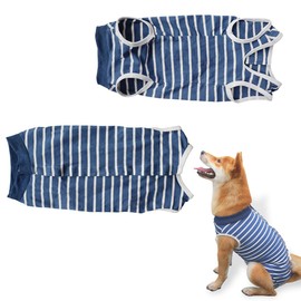 ZEPIQOR Dog Bodysuit After Surgery Dog Body Operation Male Dog Body Wound Protection Recovery Suit for Dog Body Castration Dog After Surgery Cone Alternative (Blue, XL)