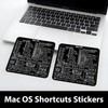 2pcs Mac OS Shortcuts Sticker for Air/Pro, Black