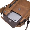 Leather Shoulder Crossbody Bag for Men Business Messenger Briefcase Handbag