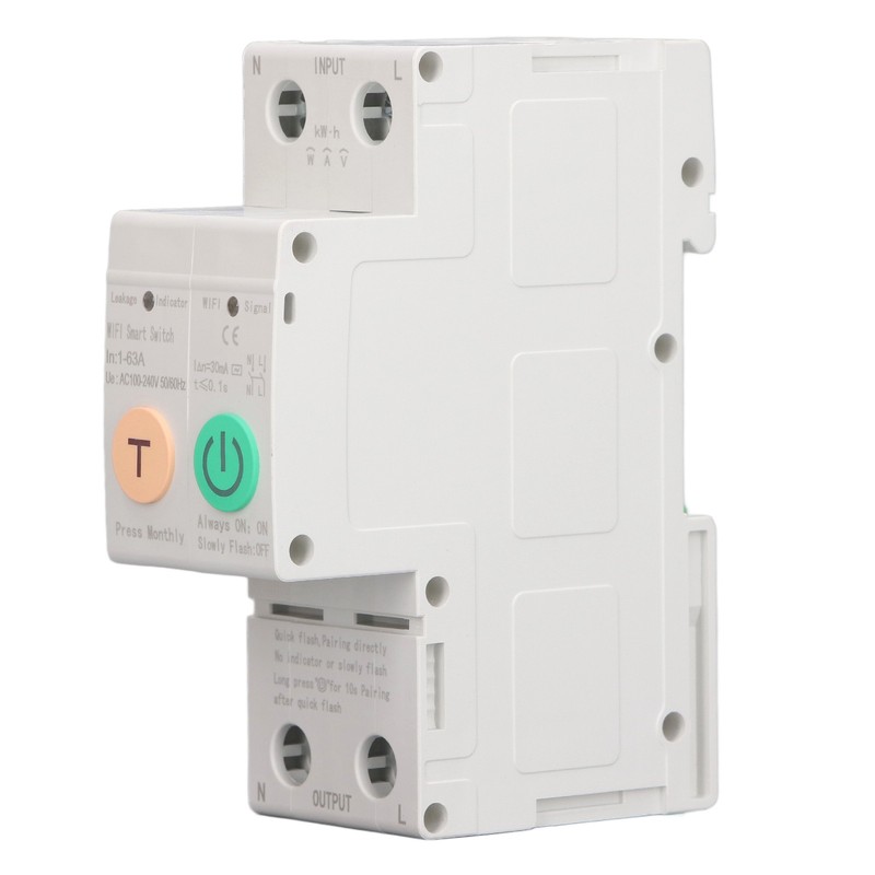 WiFi Circuit Breaker Parameters Adjustable Leakage Protection Data Display Remote