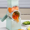 Rotary Cheese Grater with Handle,Replaceable Stainless Blades Cheese Shredder,Multi-Functional Cheese