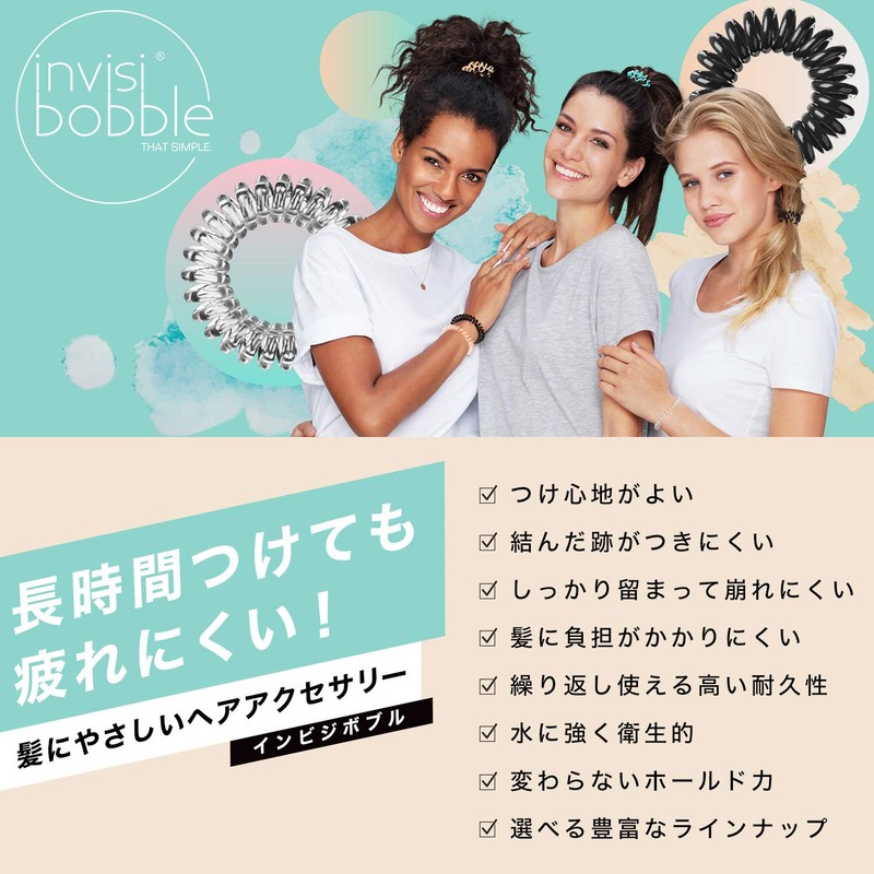 Invisibobble Power - Pack colgante de cristal transparente, 1 unidad