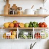 20Pcs Plastic Wire Shelf Label Holder Clip On Wire Basket