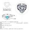 SAIERMEI Butterfly Birthstone Ring for Women Teens Daughters: Sterling Silver