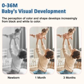 BoloShine Baby Contrast Cards Toy 0-36 Months, Colourful Contrast Book Baby Toy, Montessori Sensory Toys, Newborn Babies, Visual Stimulation Gift for Boys Girls 1 2 Years