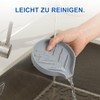 LANMU Silicone Smiley Face Sponge Holder for Kitchen Sink, Sink